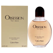 Calvin Klein Obsession Men Eau de Toilette Spray, Spicy Oriental Fragrance, 4.2 oz