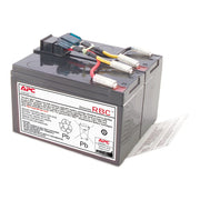 APC Replacement Battery Cartridge RBC48, 24V 7Ah Sealed Lead Acid, Compatible with Smart-UPS SMT750 SMT750US SUA750, Black