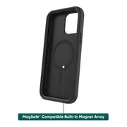 onn. WIBBLK100044636 MagSafe Compatible Rugged Phone Case for iPhone 13 Pro Max / iPhone 12 Pro Max - Black