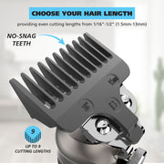 Wahl Beard Trimmer with High Visibility Precision Blade, All Metal Body, Waterproof, Lithium Ion Battery 120 Min Runtime, USB Charging, Black, 3028246