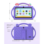 FITIFUN Kids Tablet 7 inch Android 13 Tablet for Kids 32GB ROM 4GB RAM 1TB Expanded, Quad-Core Toddler Tablet with Shockproof Case, Bluetooth, Wifi, Parental Control, Dual Camera, GPS, Games