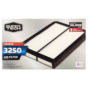 Super Tech Engine Air Filter with Paper Media and Plastic Frame for Toyota and Lexus Vehicles 2001-2013, 3250