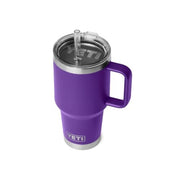 Yeti Rambler 35 oz Straw Mug 2.0, Double-Wall Vacuum Insulated, Dishwasher Safe, Cupholder Compatible, Reusable Straw, Pace Purple, 21071508090