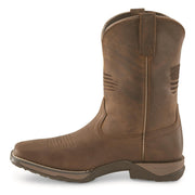 ARIAT Anthem Patriot Western Boot for Kids, Distressed Brown Leather, Square Toe, Water Resistant, 8-Inch Shaft, Size 6, 10040366-200