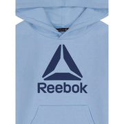 Reebok Toddler Boys Game Day Fleece Hoodie, Placid Blue, Pullover with Kangaroo Pocket, Sizes 12M-5T, RET243FH01018