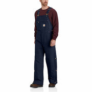 Carhartt Loose Fit Firm Duck Insulated Bib Overall, Dark Navy, Large Short, 106672