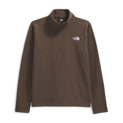 The North Face Cap Rock Textured 1/4 Zip Pullover Midweight Fleece Jacket Smokey Brown Heather Medium NF0A3YR1