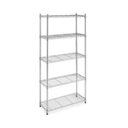 Supreme Shelving Collection 36 in. x 72 in. Supreme 5-Tier Shelving in Chrome