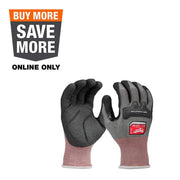 Milwaukee 48-73-8760 Anti-Vibration Cut Level 4 High Dexterity Nitrile Dipped Safety Gloves, Small, Red