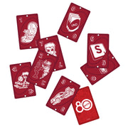 Mattel UNO 80th Ruby Red Anniversary Card Game, Classic Matching Colors and Numbers, Multicolor Deck, Ages 7 and Up, 2 to 10 Players, JGK30