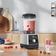 Aeitto Countertop Blender, 68oz Capacity, 1600W Motor, Stainless Steel 6-Blade, 7 Preset Programs, Digital Timer, Custom Speed Control, Black