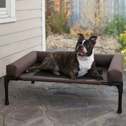 Kh Pet Products K & H Manufacturing Original Bolster Pet Cot - CHOCOLATE ONE SIZE