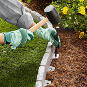 Expert Gardener EG13-506-001-03 Faux Stone No-Dig Landscape Edging, 10-ft., Plastic, Gray