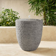 Outdoor LED Water Fountain, 18.25x18.25x20.25