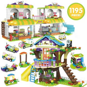 EP EXERCISE N PLAY Friends Tree House & Shopping Supermarket Toy Creative Building Blocks Kit