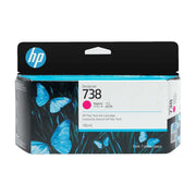 HP 738 DesignJet Ink Cartridge, 130ml, Magenta, Compatible with DesignJet T850 and T950 Printers, 498N6A