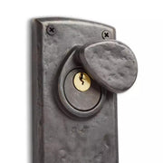 SH552152DB Bullock Entrance Door Set with Round Knob w/spring assistance - No Backset - Left Hand - Dark Bronze