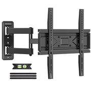 USX MOUNT Full Motion TV Wall Mount for 26-65 Inch TVs, Swivels 90, Tilts 12, Extends 31.22 in, Holds Up to 80 lb, VESA 400x400mm, Black Steel WMM904