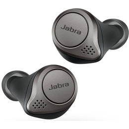Jabra 100-99090000-02 Elite 75t True Wireless Active Noise Cancelling In-Ear Headphones - Titanium Black