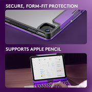 GUSGU Transparent Case with Wireless Keyboard only for 2024 iPad Pro 13-in.(M4)