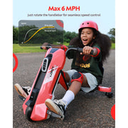 ORFELD MA05A100 24V Electric Kids Go Kart for Ages 6+, Red