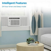 Midea MAW06R1YWT-S 6,000 BTU Easy Cool Electronic Window Air Conditioner with Remote Control, White