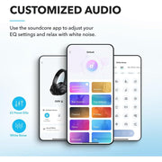 Soundcore by Anker Q20i Wireless Noise Cancelling Over-Ear Headphones, Hybrid ANC, 40mm Drivers, 40-Hour Battery, Hi-Res Audio, Deep Bass, Bluetooth 5.0, Black