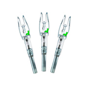 DoubleTake Archery Halo Nock Micro Lighted Nocks for .165-.166 ID Arrows, Green, 3-Pack, HN-1513