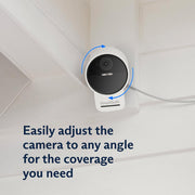 SimpliSafe Outdoor Camera Series 2, 1080p HD, AI Threat Detection, Two-Way Audio, 140 Field of View, Weather-Resistant, White