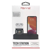 Primo 89233 Tech Station 3-in-1 Premium Charging Station, Black