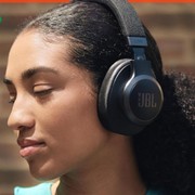 JBL Live 770NC Wireless Over-Ear Headphones, True Adaptive Noise Cancelling, Smart Ambient, 65 Hours Battery Life, Bluetooth 5.3, Comfort-Fit Fabric Headband, Blue