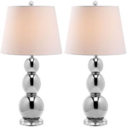 Safavieh Jayne Three Sphere Glass Lamp, Set of 2