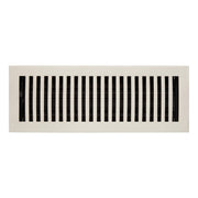 Modern Solid Brass Floor/Wall Register - Brushed Nickel - 4