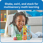 Hand2mind Numberblocks One to Five Sensory Bottles, Multicolor, Toddler Counting and Calming Math Fidget Toys, Set of 5, 96090