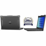 Max Cases Extreme Shell-F2 Slide Case for HP Fortis X360 Chromebook G5 11, Gray Clear, Shock Absorbing, Scratch Resistant, Military-Grade Drop Protection, HP-ESF-FX3CB-G5-GRY