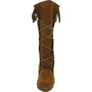 Minnetonka Men's Front Lace Knee High Boots, Brown Suede, 18-Inch Shaft, Size 7, 1922