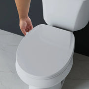 Mainstays BP669TB Round Non-Electric Bidet Toilet Seat with Dual Self-Cleaning Nozzles, Daisy White