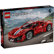 LEGO Technic Ferrari 488 PISTA Car Toy, 882 Pieces, Multicolor, 11 in