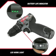 Hyper Tough 98807 12V Max Lithium-Ion Cordless Brushless 2-Speed 3/8-inch Drill Driver with 1.5Ah Battery and Charger