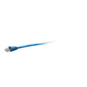 C2G C2G43722 Cat6 Snagless Shielded Ethernet Cable, TAA Compliant, Blue, 1 ft, RJ45 to RJ45, C2G43722