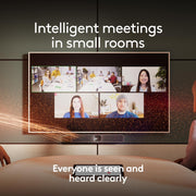 Logitech MeetUp 2 USB Conference Camera, AI-Powered, 4K Ultra HD, 120-Degree Field of View, Six-Microphone Array, USB-C, Graphite