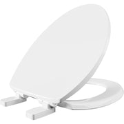 Bemis U2998SLP 000 Mayfair One Fit Plastic Toilet Seat, Universal Fit for Round and Elongated Toilets, White
