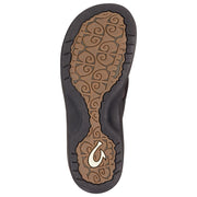 OluKai Ohana Thong Sandals for Ladies - Black/Black - 7M