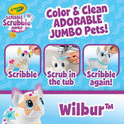 Crayola Scribble Scrubbie Poseable Jumbo Pet Wilbur French Bulldog 6 Inch Washable Markers Included