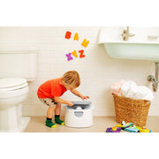 Munchkin Multi-Stage 3-in-1 Toddler Potty Seat Trainer Ring and Step Stool White 41675