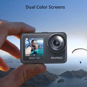 AKASO 4K30FPS Brave 7 LE 20MP WiFi Action Camera with Touch Screen Vlog Camera 2X 1350mAh Batteries