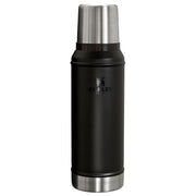 Stanley Classic Legendary Insulated Beverage Bottle, 1.0 qt, Black, Stainless Steel, Leak-Resistant Wide Mouth Lid, BPA-Free, 10-11346-048