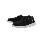 Heydude Wendy Basic Slip-On Casual Shoes, Women's Lightweight Flats with Memory Foam Insole, Black Odyssey, Size 6, 40053-0YF