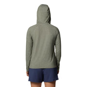 Columbia Women's PFG Uncharted Athletic Hoodie, Active Fit, Omni-Wick Moisture Management, Omni-Shade UPF 30 Protection, Cypress Heather, Small, 207039