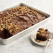 Nordic Ware Naturals Aluminum Bakeware Set, 2 Piece High-Sided Half Sheet Pan with BPA-Free Lid, 13 x 18 in, Silver